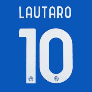 Flocking home Inter Milan Serie A LAUTARO #10 2023/24