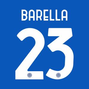 Flocking home Inter Milan Serie A BARELLA #23 2023/24 image-0