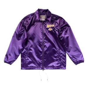 Giacca Los Angeles Lakers nba old english faded satin image-0