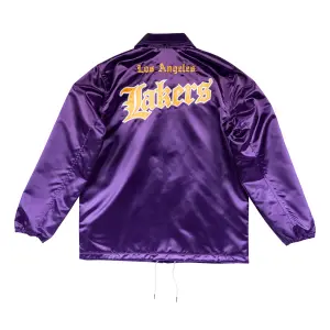 Giacca Los Angeles Lakers nba old english faded satin image-1
