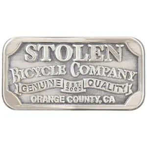 Autocollants en métal plat Stolen Brand image-0