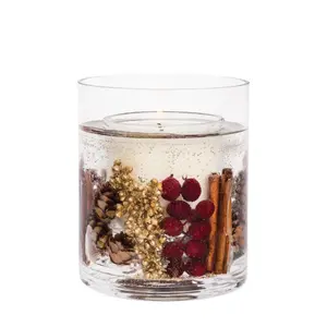 Muskatnød, ingefær og krydderi voksbæger Stoneglow Candles Seasonal Collection-Seasonal Collection - Natural Wax Gel Vase image-0