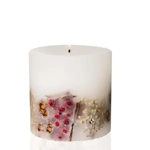 Duftkerze mit Muskat, Ingwer und Gewürzen Stoneglow Candles Seasonal Collection -Fat Pillar image-0