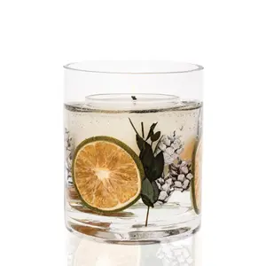 Kerze Eukalyptus ; Limette Stoneglow Candles Seasonal Collection - Natural Wax Gel Vase image-1