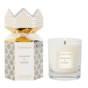 Taza de cera con canela y naranja Stoneglow Candles Seasonal Collection image-0