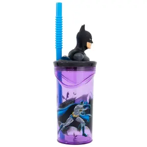 Strohhalmglas mit 3d-Figur Stor Batman image-2