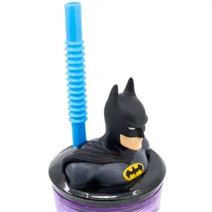 Strohhalmglas mit 3d-Figur Stor Batman image-3