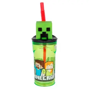 Stroglas met 3d figuur Stor Minecraft Stitch image-0