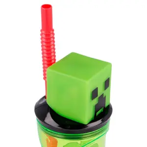 Stroglas met 3d figuur Stor Minecraft Stitch image-2