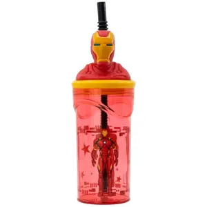 Figurine glass straw avengers iron man Stor image-0