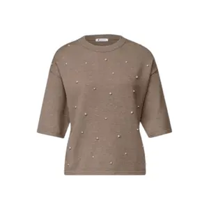 3/4 Sleeve Beaded Top for Women Street One