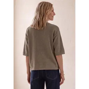 3/4 Sleeve Beaded Top for Women Street One image-2