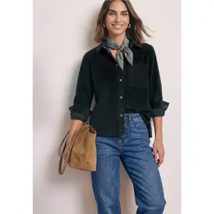 Chemise manches longues femme Street One LTD QR Courduroy Mix image-1