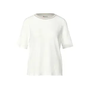 T-Shirt mit Rippdetail für Frauen Street One image-0