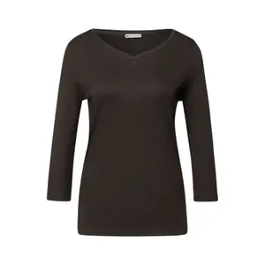 Damen 3/4-Ärmel T-Shirt mit Knopf Street One Basic image-0