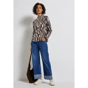 Sudadera con estampado de cebra mujer Street One image-3