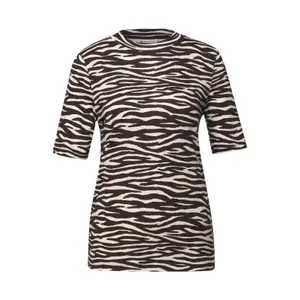 T-shirt com estampado de zebra para mulher Street One image-0