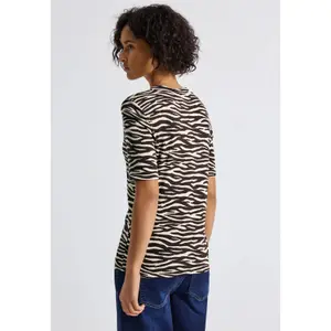 T-shirt com estampado de zebra para mulher Street One image-1