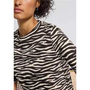 T-shirt com estampado de zebra para mulher Street One image-2
