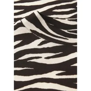 T-shirt com estampado de zebra para mulher Street One image-4