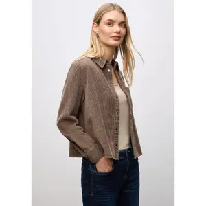 Chemisier manches longues en velours côtelé femme Street One image-3