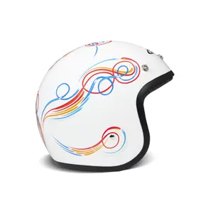 Casque moto jet DMD Vintage Stripe image-0