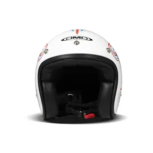 Casque moto jet DMD Vintage Stripe image-1