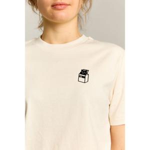 Women's T-shirt Strom Cat in Milk image-2