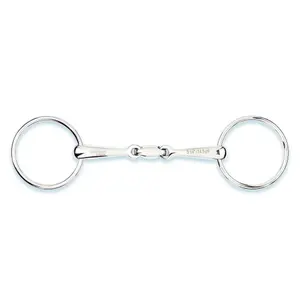 Double Broken Mouth Bit for Horses with Rings Stübben Easy Control image-0
