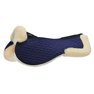 Sheepskin Jumping Horse Saddle Pad Stübben Streamline image-0