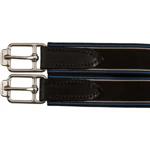 Cinta para cavalo com elásticos de couro Stübben Overlay image-1