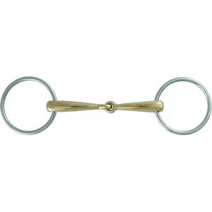 2-Ringe-Trense für Pferd aus rostfreiem Stahl Stübben 2226 image-0