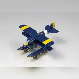 Airplane Model with Figure Studio Ghibli Porco Rosso Curtiss R3C-0 image-3