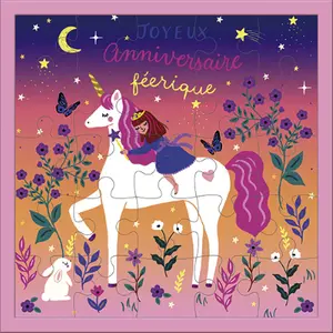Square puzzle card Studio Kiub Les Petits Licorne image-0
