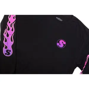 Long sleeve flame t-shirt Sunday image-1