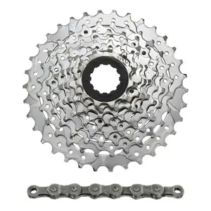 Cassette avec chaîne Sunrace M96 11-34 Shimano Nickel image-0