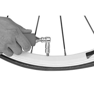 Pompe gonfleur cartouche embout presta / schrader - sans cart CO2  Super B TB-FP08 image-1