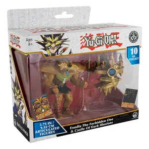 Set of 2 figurine packs - exodia the forbidden one &amp; castle of dark illusions Super Impulse Yu-Gi-Oh! image-1
