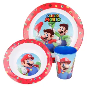 Set of 3 pieces of microwave dishes Super Mario image-0