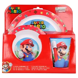 Set of 3 pieces of microwave dishes Super Mario image-1
