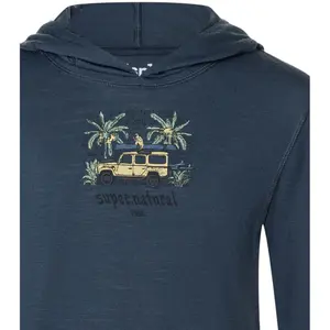 Sweatshirt med huva för barn super.natural Tropicar Light image-2