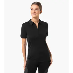 Women's zip-up polo super.natural image-1