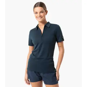Women's zip-up polo super.natural image-1