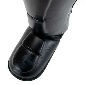Thai boxing leather shin guards Super Pro Guardian image-1