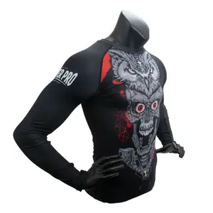 Langärmelige Rashguard Super Pro Skull image-1