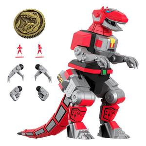 Sammlerfigur Super7 Mighty Morphin Power Rangers Ultimates Tyrannosaurus Dinozord