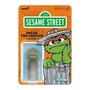 Sesame Street Figurine 1 Super7 Wave 02 Oscar the Grouch image-0