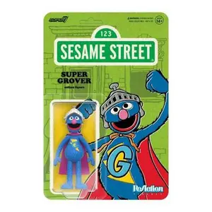Sesame Street Figurine 1 Super7 Wave 03 Super Grover image-0