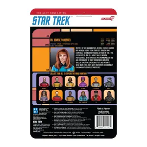 Figurine Super7 Star Trek: The Next Generation Reaction Wave 2 Dr. Crusher image-1