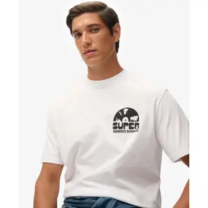 Oversized T-shirt Superdry Record Label image-3